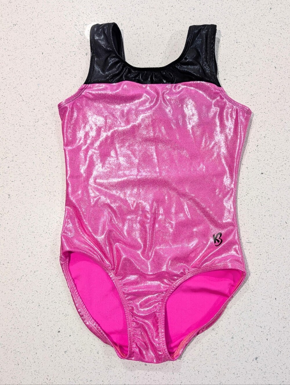 BEAUTIFUL KBEE Gymnastics Dance Leotard AM Adult Medium Shiny Pink Mystique